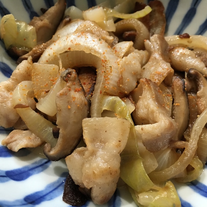 豚バラ肉としいたけの七味ポン酢 レシピ 作り方 By Kmama36 楽天レシピ